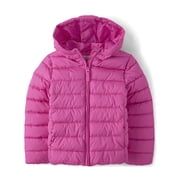 The Children's Place Girls Long Sleeve Hooded Puffer Jacket, Sizes XS-XXL
