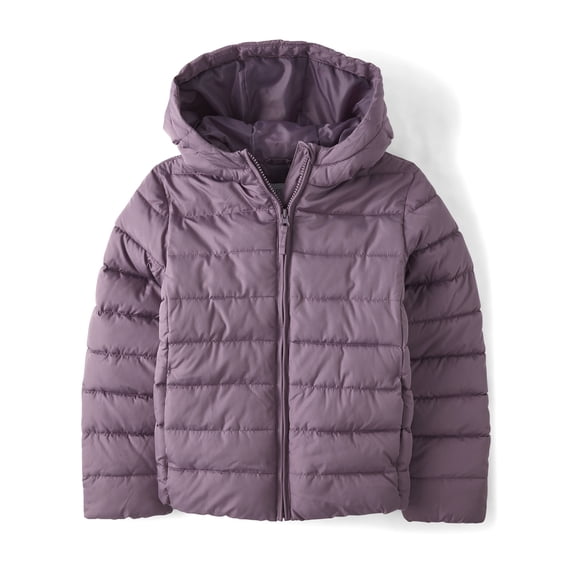 The Children's Place Girls Long Sleeve Hooded Puffer Jacket, Sizes XS-XXL