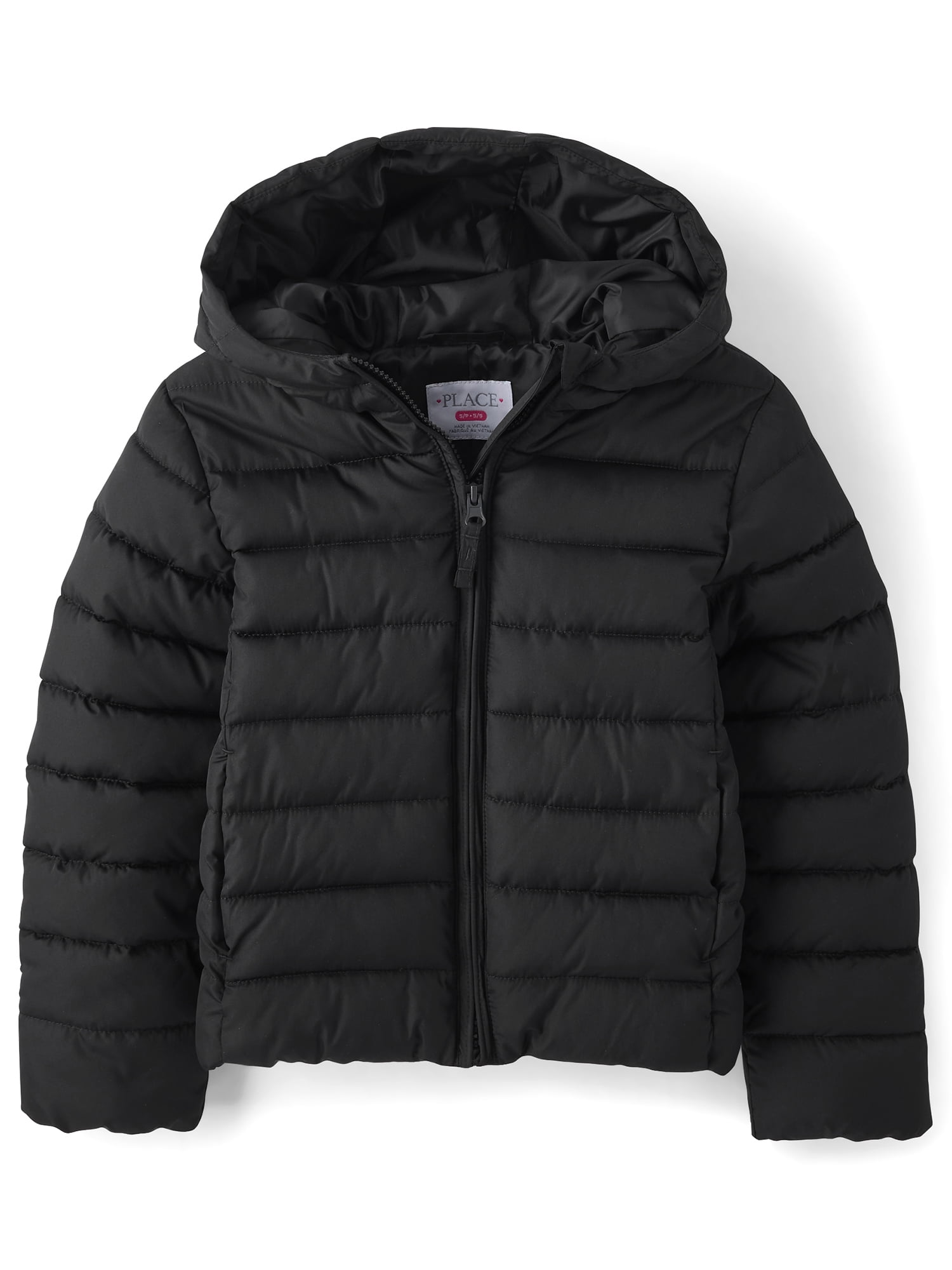 The Children's Place Girls Long Sleeve Hooded Puffer Jacket, Sizes XS-XXXL