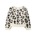 thumbnail image 1 of The Children's Place Girls Crew Neck Long Sleeve Eyelash Sweater, Sizes XS-XXL, 1 of 3