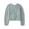 thumbnail image 1 of The Children's Place Girls Long Sleeve Marled Shaker Stitch Cable Knit Sweater, Sizes XS-XXL, 1 of 3
