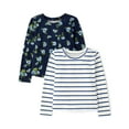 thumbnail image 1 of The Children's Place Girls Long Sleeve Mix & Match Floral Top, 2-Pack, Sizes XS-XXL, 1 of 3