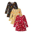 thumbnail image 1 of The Children's Place Girls Long Sleeve Mixed Occasions Dress, 3-Pack, Sizes XS-XXL, 1 of 4