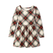 Girls Long Sleeve Printed Everyday Dress, Sizes XS-XXL