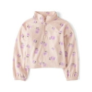 THE CHILDREN'S PLACE Girls Long Sleeve Printed Microfleece Half Zip Pullover, Sizes XS-XXL