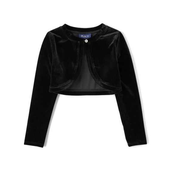 The Children's Place Girls Long Sleeve Velour Cardigan Shrug Cover Up, Sizes XS-XXL