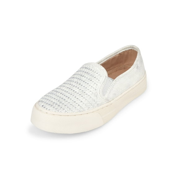The Children's Place Girls' Metallic Twin Gore Slip-On
