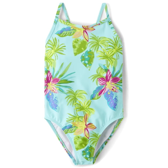 The Children's Place Girls One Piece Printed Swimsuit, Sizes XS-XXL