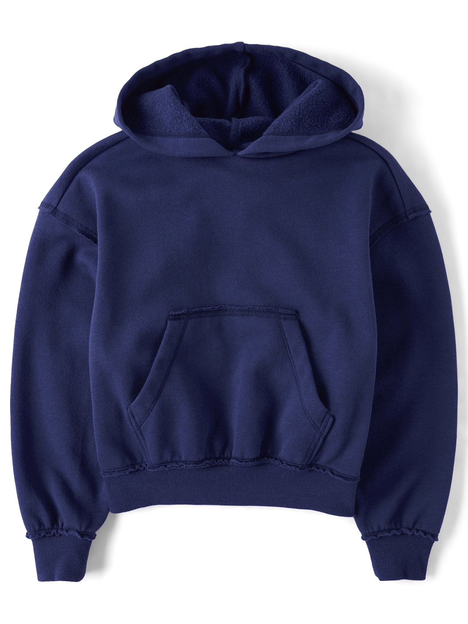 The Children's Place Girls Oversized Puff Print Bow Pullover Fleece Hoodie, Sizes XS-XXL