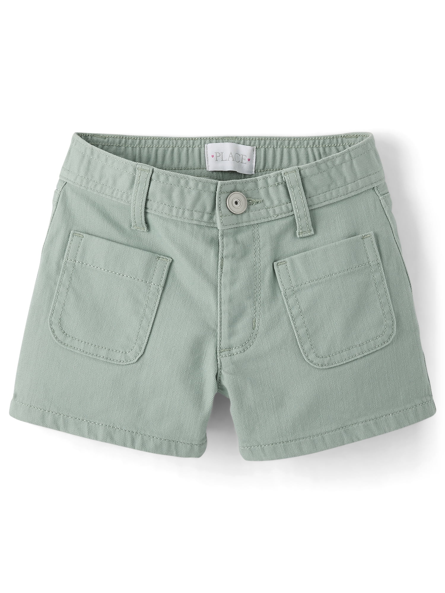 The Children's Place Girls Patch Pocket Relaxed Fit Shortie Shorts, Sizes 4-16