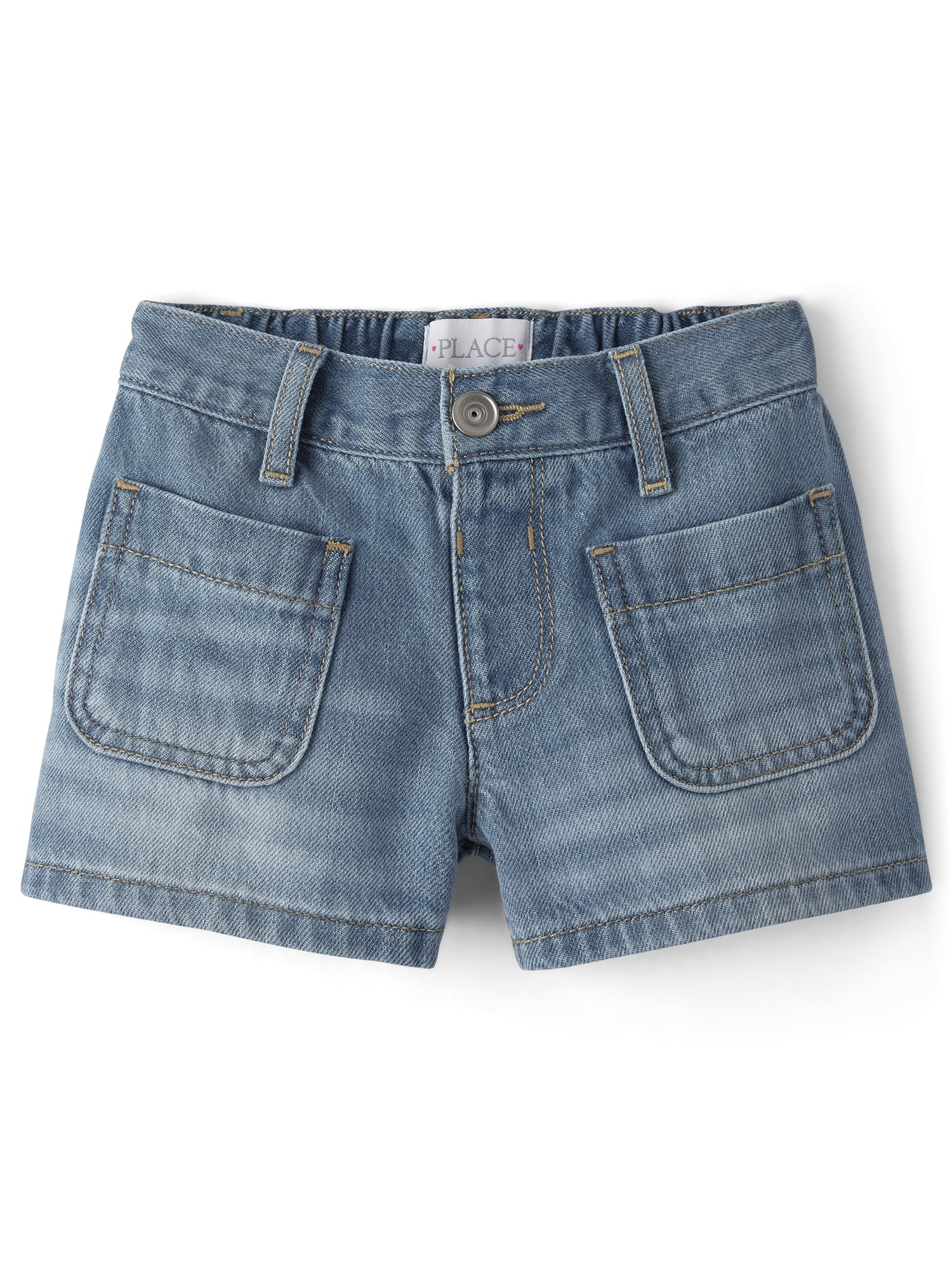 The Children's Place Girls Patch Pocket Relaxed Fit Shortie Shorts, Sizes 4-16