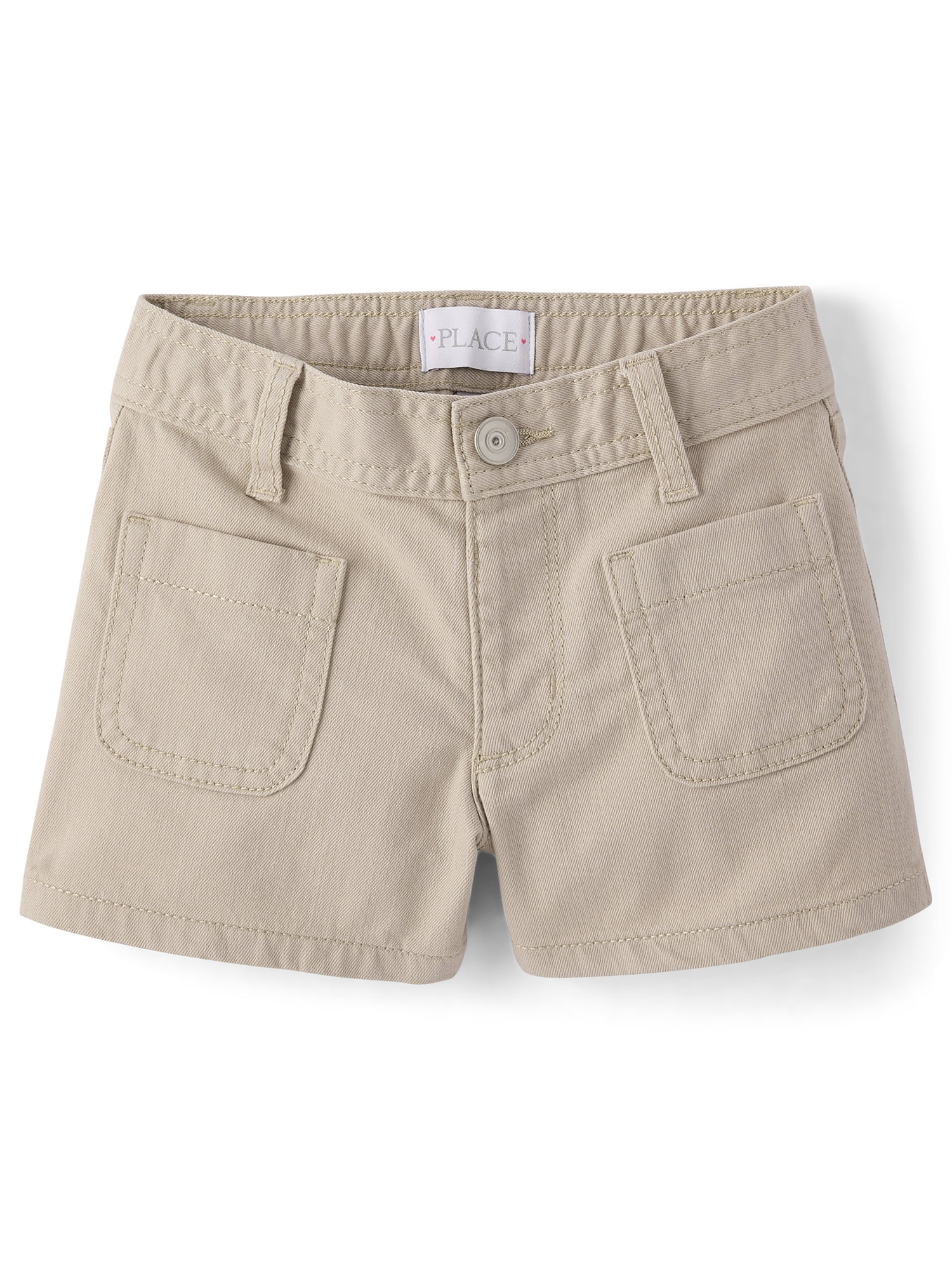 The Children's Place Girls Patch Pocket Relaxed Fit Shortie Shorts, Sizes 4-16