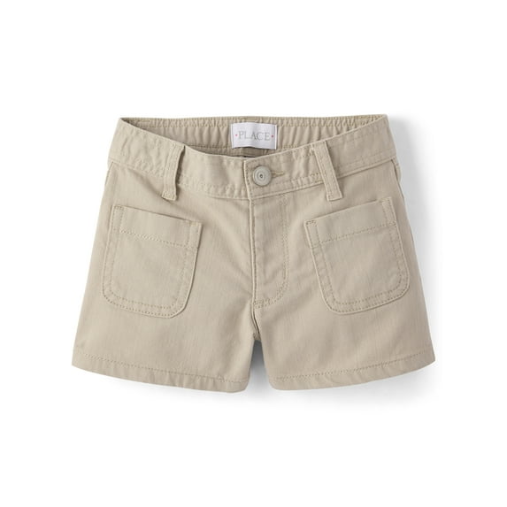 The Children's Place Girls Patch Pocket Relaxed Fit Shortie Shorts, Sizes 4-16