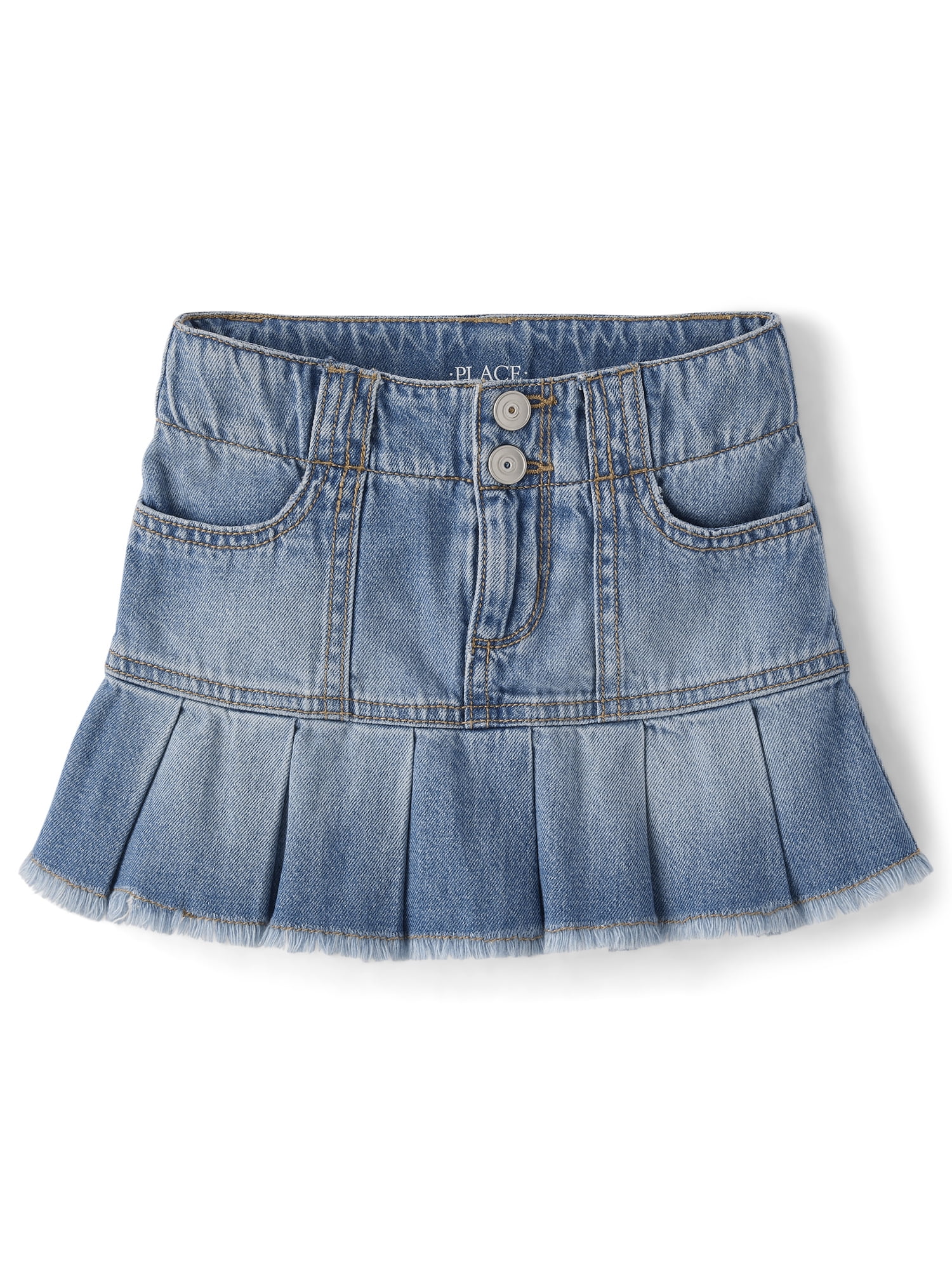 The Children's Place Girls Pleated Denim Skort, Sizes 4-16
