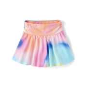 Girls Printed High Rise Ruched Skort, Sizes XS-XXL