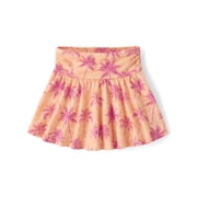 Girls Printed High Rise Ruched Skort, Sizes XS-XXL