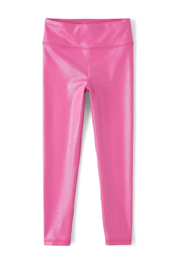 Girls Pull On High Shine High Rise Leggings, Sizes XS-XXL