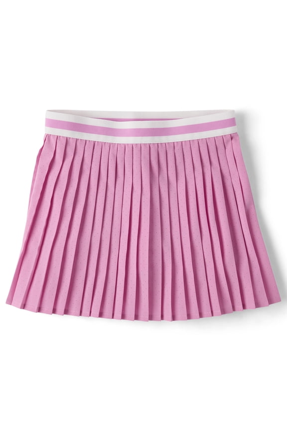 Girls Quick Dry High Rise Active Pleated Skort, Sizes XS-XXL