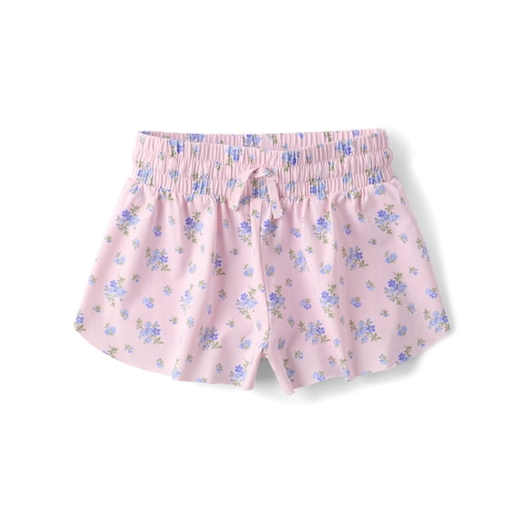 The Children's Place Girls Quick Dry Pull-On Floral Flowy Shorts, Sizes XS-XXL