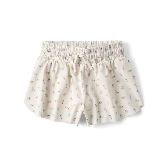 The Children's Place Girls Quick Dry Pull-On Floral Flowy Shorts, Sizes XS-XXL