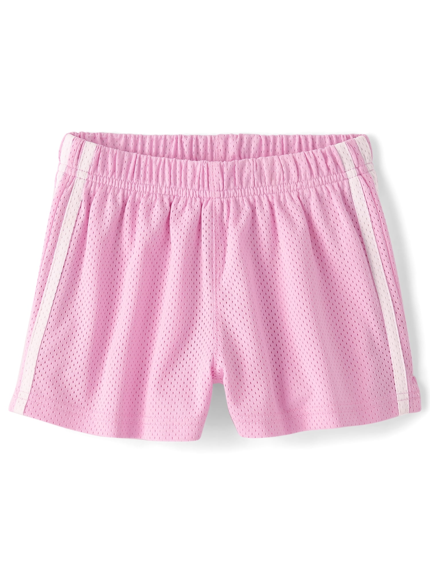 The Children's Place Girls Quick Dry Side Stripe Mesh Lined Short, Sizes XS-XXL