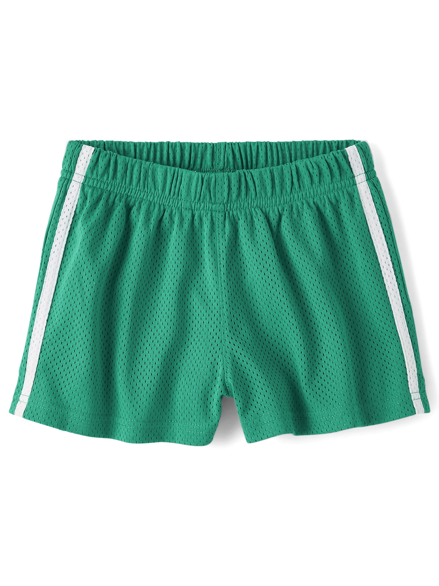 The Children's Place Girls Quick Dry Side Stripe Mesh Lined Short, Sizes XS-XXL