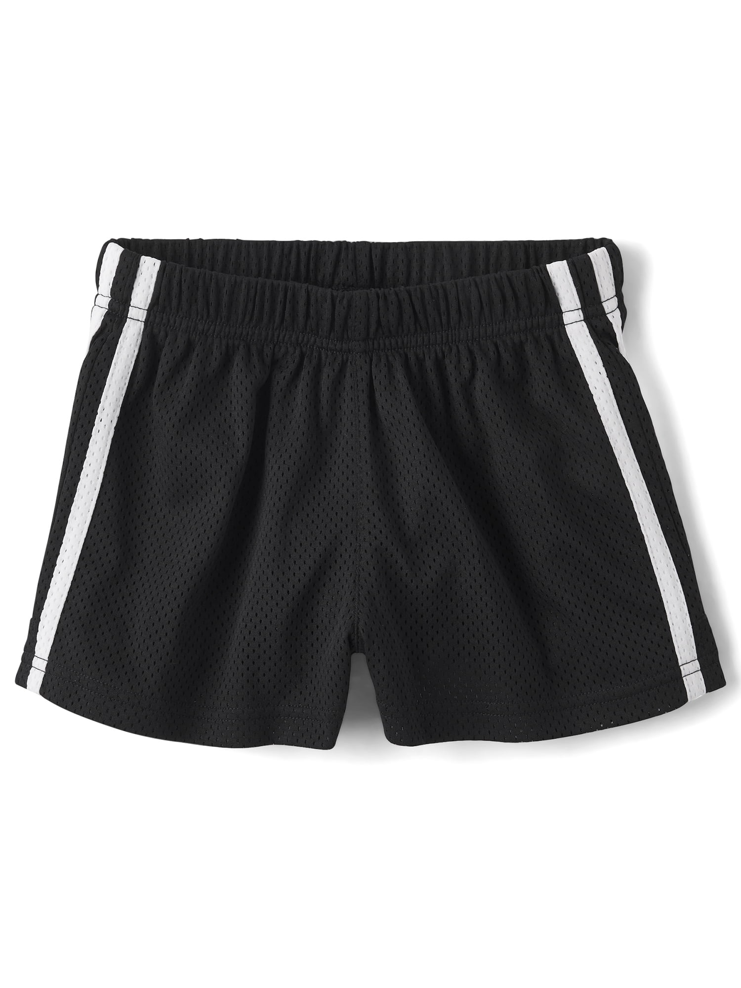 The Children's Place Girls Quick Dry Side Stripe Mesh Lined Short, Sizes XS-XXL