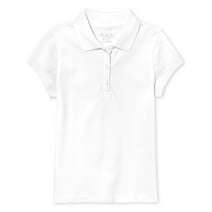 The Children's Place Girls School Uniform Short Sleeve Pique Polo Shirt, Sizes 4-16