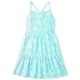 thumbnail image 1 of The Children's Place Girls Seashell Sleeveless Cross Back Tiered Dress, Sizes XS-XXL, 1 of 3