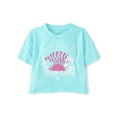 thumbnail image 1 of The Children's Place Girls Short Sleeve Applique Graphic Top, Sizes XS-XXL, 1 of 3