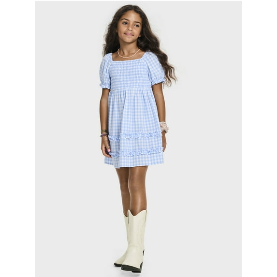 The Children's Place Girls Short Sleeve Casual Smocked Dress, Sizes XS-XXL