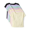 thumbnail image 1 of The Children's Place Girls Short Sleeve Crewneck Everyday Tee, 8-Pack, Sizes XS-XXL, 1 of 3