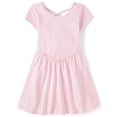 thumbnail image 1 of The Children's Place Girls Short Sleeve Cross Back Ruffle V-Waist Dress, Sizes XS-XXL, 1 of 4