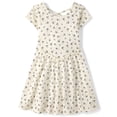 thumbnail image 1 of The Children's Place Girls Short Sleeve Cross Back Ruffle V-Waist Dress, Sizes XS-XXL, 1 of 4
