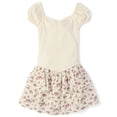 thumbnail image 1 of The Children's Place Girls Short Sleeve Floral Tiered V-Waist Dress, Sizes XS-XXL, 1 of 3