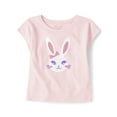 thumbnail image 1 of The Children's Place Girls Short Sleeve Graphic Print T-Shirt, Sizes XS-XXL, 1 of 3
