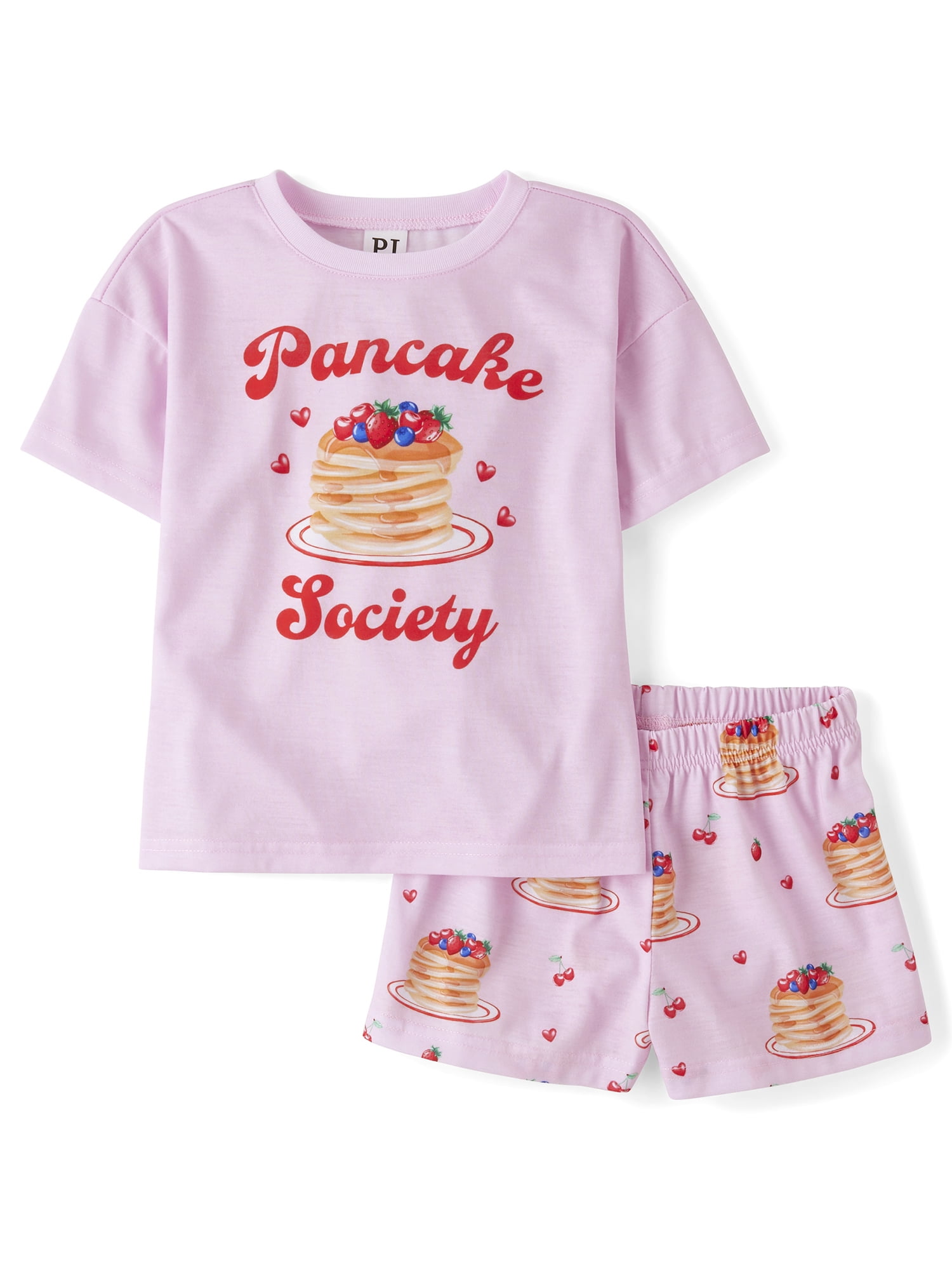 The Children's Place Girls Short Sleeve Pancake Society Pajamas, Sizes XS-XXL
