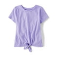 thumbnail image 1 of The Children's Place Girls Short Sleeve Tie-Front T-Shirt, Sizes XS-XXL, 1 of 3