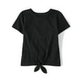 thumbnail image 1 of The Children's Place Girls Short Sleeve Tie-Front T-Shirt, Sizes XS-XXL, 1 of 3