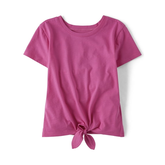 The Children's Place Girls Short Sleeve Tie-Front T-Shirt, Sizes XS-XXL