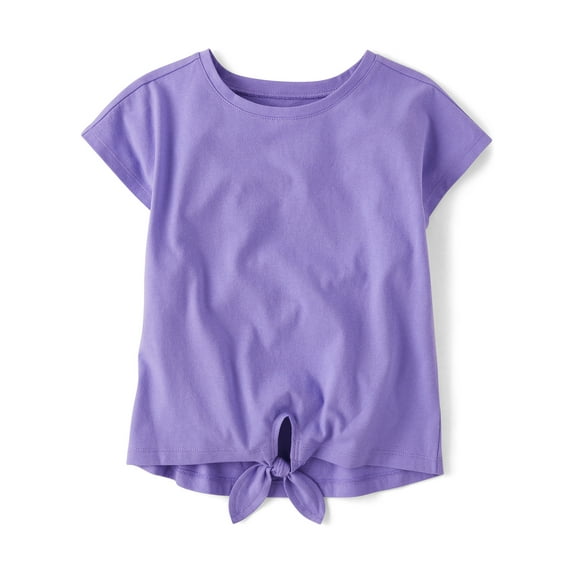 The Children's Place Girls Short Sleeve Tie-Front Top, Sizes XS-XXL