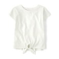 thumbnail image 1 of The Children's Place Girls Short Sleeve Tie-Front Top, Sizes XS-XXL, 1 of 3