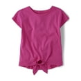 thumbnail image 1 of The Children's Place Girls Short Sleeve Tie-Front Top, Sizes XS-XXL, 1 of 3