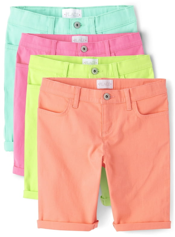 The Children's Place Girls Skimmer Shorts, 4-Pack, Sizes 4-16