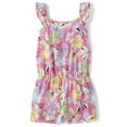 thumbnail image 1 of The Children's Place Girls' Print Romper with Ruffle Trim, Sizes XS-XXL, 1 of 3