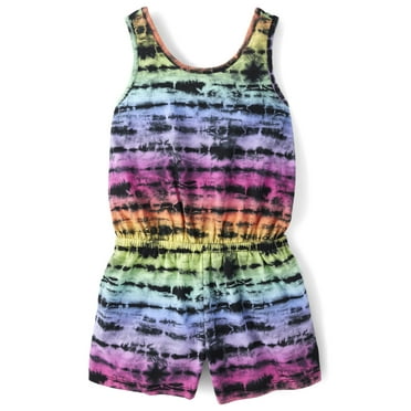 The Children's Place Girls Sleeveless Allover Print Romper, Sizes XS-XXL