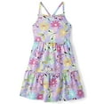thumbnail image 1 of The Children's Place Girls Sleeveless Butterfly Print Tiered Dress, Sizes XS-XXL, 1 of 3