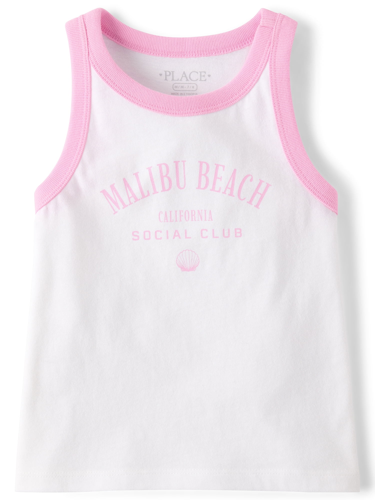 The Children's Place Girls Sleeveless Colorblock Graphic Print Tank Top, Sizes XS-XXL