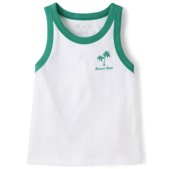 The Children's Place Girls Sleeveless Colorblock Graphic Print Tank Top ...