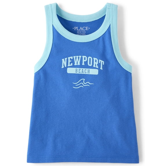 The Children's Place Girls Sleeveless Colorblock Graphic Print Tank Top, Sizes XS-XXL